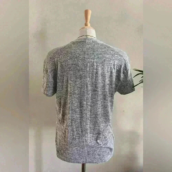 Rag & Bone Heather Gray Knit V-Neck T-Shirt - Size XS - Picture 6 of 8